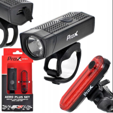 PROX AERO PLUS SET FRONT + REAR 400LM USB lamp set